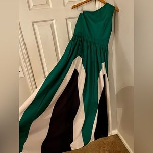 One shoulder maxi dress